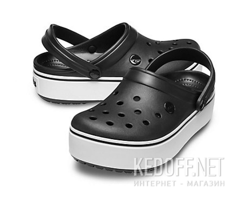 crocs black platform