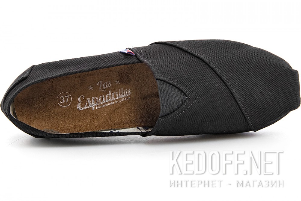 Текстильная обувь Las Espadrillas 2013-19 унисекс    (чёрный) все размеры