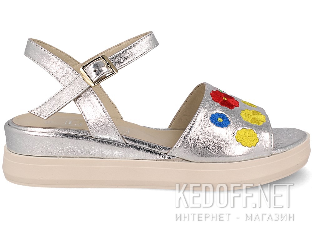 Жіночі сандалі Las Espadrillas Dg Fashion 009-602-14 (Срібний) купити Україна