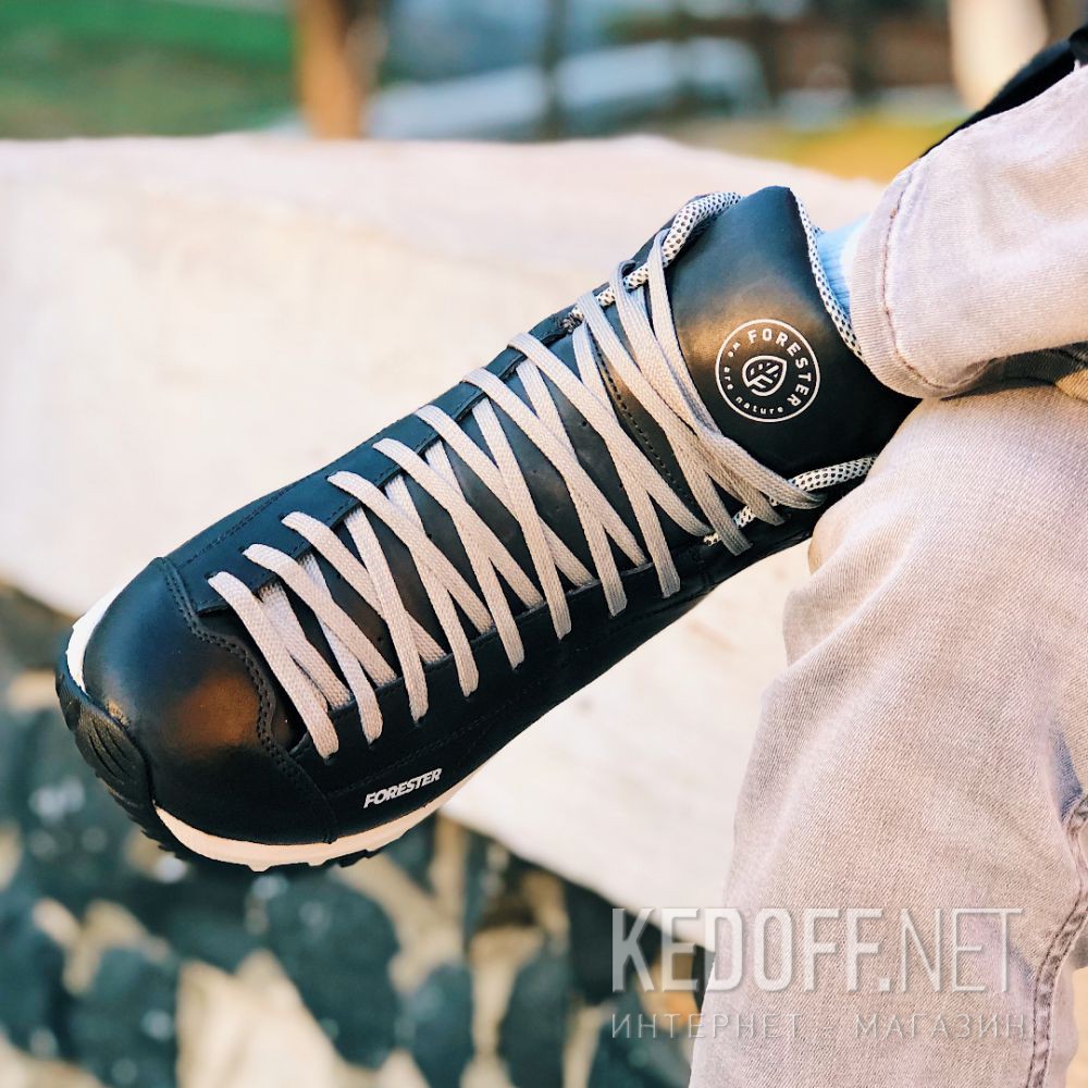 Мужские ботинки Forester Black Vibram 247951-27 Made in Italy Фото 16