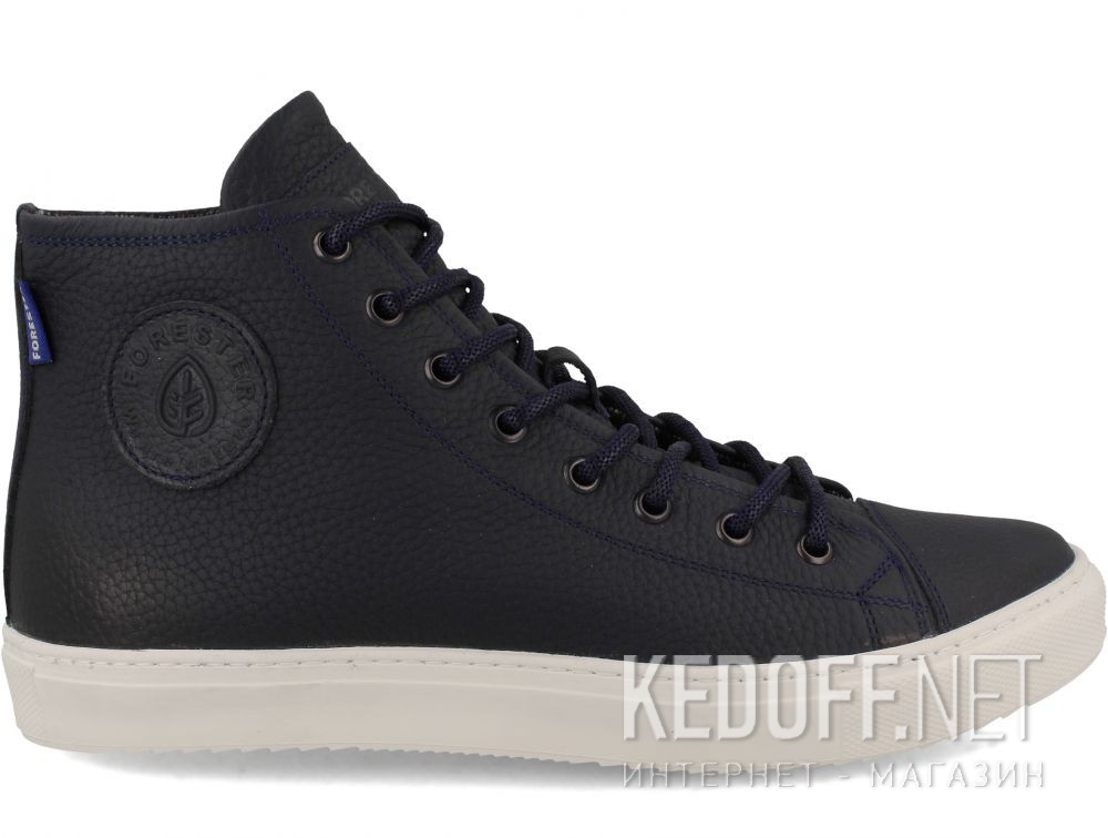 Mens leather shoes Forester Ergolight 132125-8913 unisex (Navy/blue) купить Украина