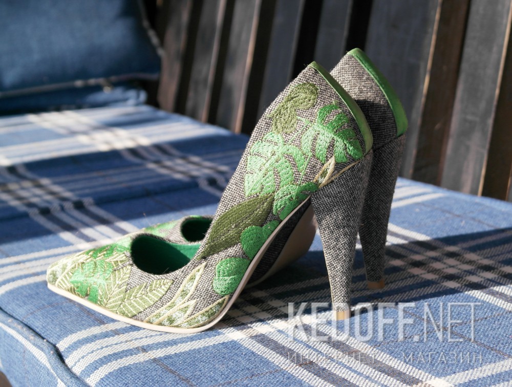 Evening shoes KHMARA 130692 unisex (green/grey) описание